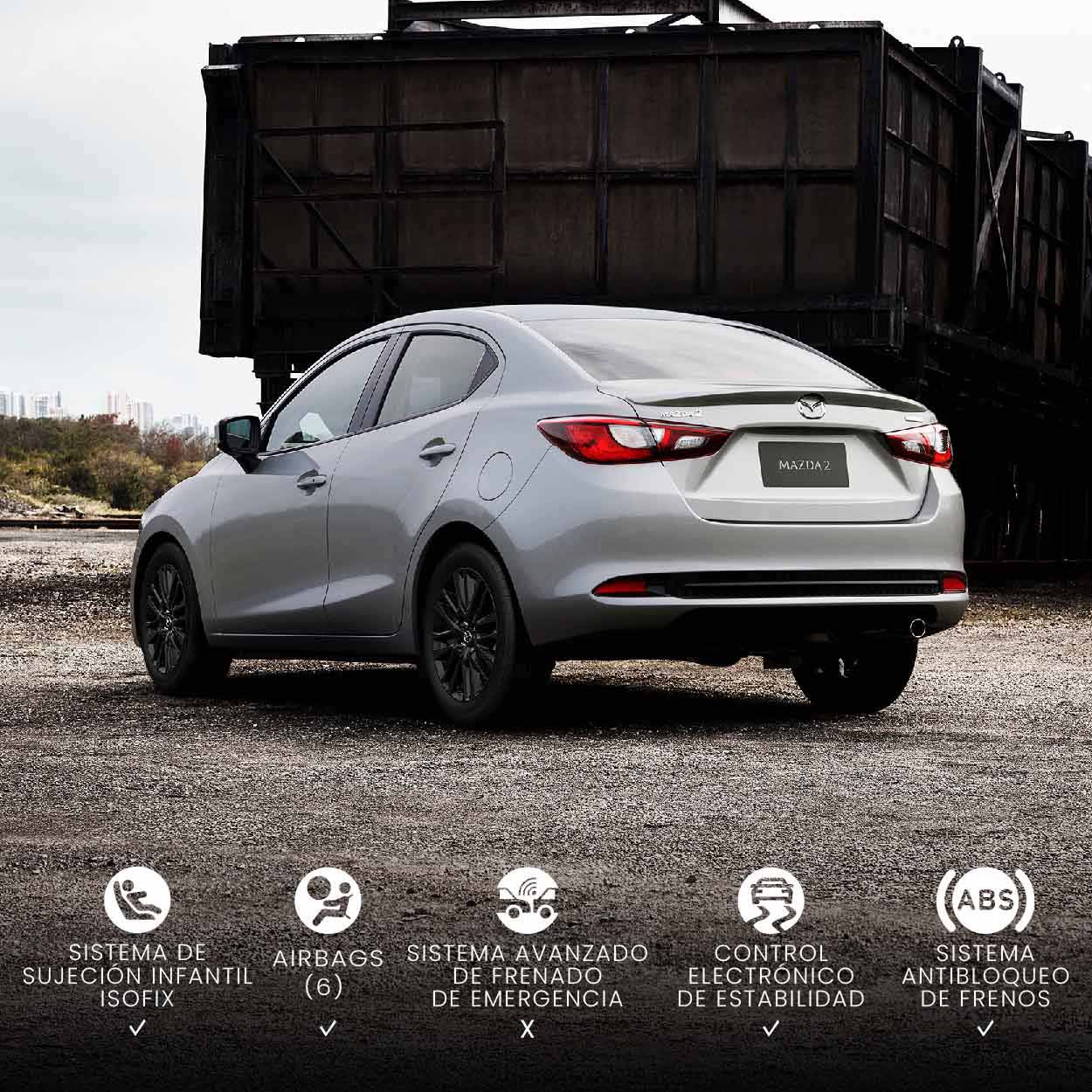 Carro Mazda 2 Sedan Vista lateral